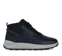 Geox Bottines cuir homme U26FDA C4002 bleu à lacets semelle caoutchouc mi-hautes 42