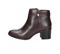 Geox Femme D New Asheel Bottines à la Cheville, Marron foncé, 37 EU