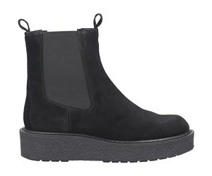 Geox Bottines Elidea en cuir rugueux, noir, pour femme