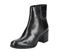 Geox Bottines femme New Asheel – cuir noir – respirantes et confortables – Taille 39