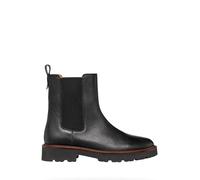 Geox Bottines Norize pour femme en cuir lisse noir, Noir , 35 EU