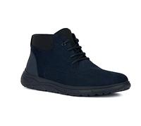 Geox Homme U Portello Bottines à la Cheville, Bleu Marine, 44 EU