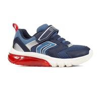 Geox Boy's J Ciberdron C Sneaker, Bleu Marine/Rouge, 1 UK