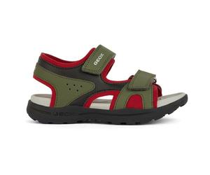 Geox Boy's J Vaniett C Sandals, Rouge militaire, 11 UK Child