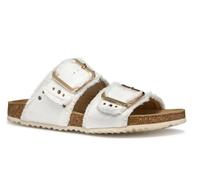 Geox Brionia R S P/E Sandales Pour Femmes Avio Tissu Brique Boucle Talon