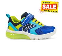 Geox Ciberdron Baskets Garçon Illuminé Sporty Playtime Enfants Baskets Bleu