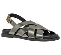 Geox D ADELASH A Sandales plates pour femme, olive, 40 EU
