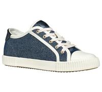 Geox D BLOMIEE B, Basket Femme, Navy/Optic White,