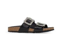 Geox Sandales D Brionia R Femmes à enfiler Cuir Glamour Été Plage Noir