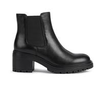 Geox D Damiana E Bottes Femmes En Cuir Casual Confort Mode Noir