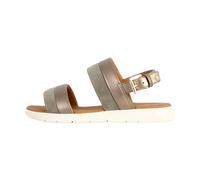 Geox D Dandra A Sandales Claquettes, Beige foncé Sauge, 35 EU