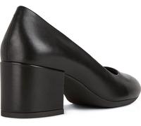 Geox D ELEANA A Cuir Bovin pleine fleur Femmes Noirs Talons