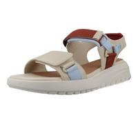 Geox Femme D Flextride S C Sandales compensées, Papyrus Crystal, 37 EU