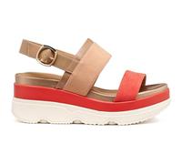 Geox D Gardenia A Wedge Sandales pour femme Peach/marron LT, taille 36,5 EU