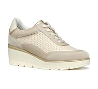 Geox D ILDE B, Basket Femme, Beige/Lt Taupe,