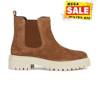 Geox D Iridea B Bottines Femme En Suède Cuir Casual Quotidien Brunes