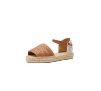 Geox D LAMPEDUSA B, Sandale Plate Femme, Camel/Lt Taupe,