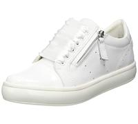 Geox D Leelu' Basket, Blanc/Argent, 39 EU