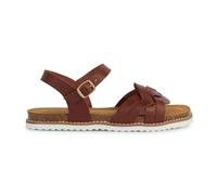 Geox D Leuca A Sandales Plates, Cognac, 40 EU