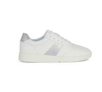 Geox D Meleda B Basket, Blanc/Argent, 40 EU