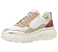 Geox D Nebula 2.0 X BSneaker pour Femme, Or Blanc, 39 EU