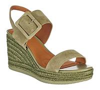 Geox D Ponza Espadrille Wedge Sandales, Pistache, 40 EU
