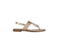 Geox D Sozy Plus E Sandales Plates, Doré foncé, 39.5 EU