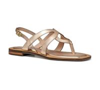 Geox Femme D Sozy QC C Sandale à glissière, Lt Gold, 38.5 EU
