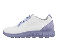 Geox Baskets D Spherica pour Fille, Blanc cassé, Violet Clair, 6 UK