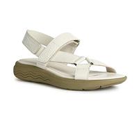 Geox D Spherica Ec5w Sandales, Blanc cassé, 39 EU