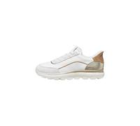 Geox D SPHERICA Plus A Baskets pour Femme Blanc cassé/Blanc cassé Taille 35 EU