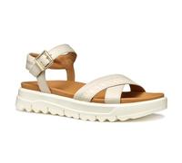 Geox D XAND 2.1S B, Sandale plate femme, Papyrus,