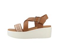 Geox - D Xand 2.2S Wedge Sandal - Femme - Chaussures - Brun - Taille: 37 EU