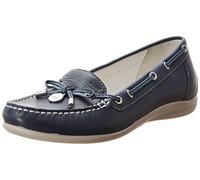 Geox D Yuki A, Mocassins femme, Bleu, 35