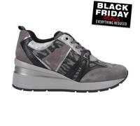 Geox D Zosma B Baskets Femme Imperméables Sport Quotidien En Cuir Gris