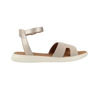 Geox - Élégantes sandales plates Dandra - Femme - Chaussures - Beige - Taille: 38 EU