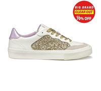 Geox Baskets femme Emmeleny paillettes décontracté chic Or/Blanc