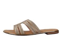 Geox Femme D Sozy Plus a Sandale Plate, Doré foncé, 40 EU