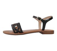 Geox Femme D Sozy S A Sandale à glissière, Black, 38 EU