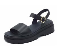 Geox Femme D ADACTER S D Sandale Plate, Black, 38 EU