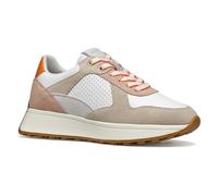 Geox Femme D Amabel A Basket, White/Lt Taupe, 38 EU