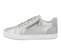 Geox Femme D Blomiee A Sneakers, Silver, 39 EU