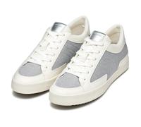 Geox Femme D BLOMIEE B Basket, Silver/Optic White, 35 EU