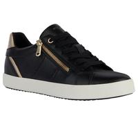 Geox Femme D Blomiee E Basket, Black Lt Gold, 38 EU
