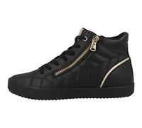 Geox Femme D Blomiee E Sneakers, Black, 36 EU