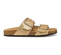 Geox Femme D Brionia R B Sandales Plates, Doré, 35 EU