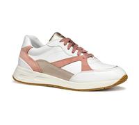 Geox Femme D BULMYA A Basket, White/Lt Coral, 40 EU