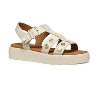 Geox Femme D CAMALEI E Sandale Plate, Papyrus, 38 EU