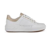 Geox Femme D Dalyla A Basket, Blanc/Champagne, 35 EU