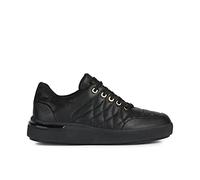 Geox Femme D Dalyla B Sneakers, Black, 39 EU